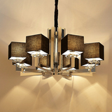 大气客厅吊灯 现代简约卧室餐厅LED水晶吊灯 设计师个性新中式灯