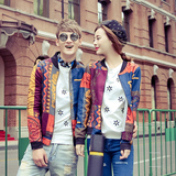 2015秋季新款韩版修身情侣装棒球服男士秋装学生上衣夹克开衫外套