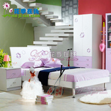 公主女孩儿童床1.2米青少年小孩储物单人床品牌家具床
