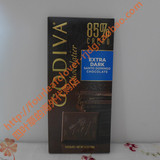 美国直邮 Godiva高迪瓦/歌帝梵巧克力85%纯黑巧克力排块