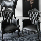 欧式新古典家具欧式休闲椅新古典沙发椅 酒店客厅摆设椅 形象椅子