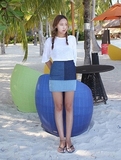 DOLLY韩国进口█dvct/魅力韩版时尚个性短裙 23541
