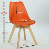 实木餐椅咖啡椅子凳子时尚欧式简约宜家咖啡厅餐椅办公靠背休闲