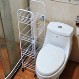 夹缝置物架落地 厨房浴室卫生间可移动缝隙收纳柜架储物架带轮子