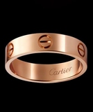 美国代购正品 Cartier/卡地亚 LOVE系列完美优雅玫瑰金无钻戒指
