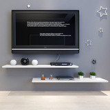 烤漆一字板 卧室简易电视柜自由组合机顶盒架子背景墙搁板置物架