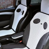 韩国代购 汽车用品海外进口 时尚创意熊猫 车载舒适 透气坐垫子WJ
