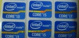 全新原装CPU标签 台式机笔记本贴纸第四代蓝版I3 I5 I7标签 正品