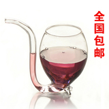 耐热透明过滤玻璃杯子红酒果汁创意吸血鬼酒杯个性生日礼物