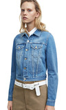瑞典代购 Acne Tag lt vintage blue百搭复古蓝色牛仔夹克短外套