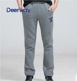 Deerway/德尔惠男针织长裤冬季新款保暖男士加绒休闲长裤84511007