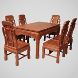 东阳红木家具厂家直销红木家具,餐桌,红木餐桌,象头长方形餐桌