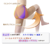 日本代购 新型加压瘦大腿提臀收腹塑身裤女式三分裤舒适方便运动