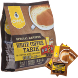 马来西亚OWL猫头鹰二合一无糖速溶白咖啡375g15小包 多省包邮