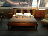 现代简约全实木床1.8米1.5米床北欧宜家床橡木床双人床成人床婚床