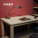 smesenro简约实木书桌办公桌电脑桌工作台实木家具现代时尚