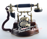 派拉蒙正品实木1898古董转盘仿古拨号盘老式电话机旋转拨号 复古