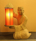 新中式仿古树脂工艺品 创意婚庆道具 古典灯具 落地灯 长信宫灯