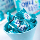 韩国进口零食品 三层夹心薄荷糖 罐装硬糖 乐天三合一糖果100g