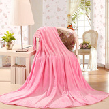 毛毯冬季空调毯加厚纯色珊瑚绒毯子毛巾被午睡毯盖毯法兰绒床单