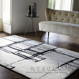 时尚现代宜家欧式客厅几何地毯茶几沙发卧室床边地毯晴纶地毯定制