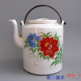 文革瓷器文革茶壶手绘老茶壶瓷器老物件古玩收藏包真包老老窑瓷器