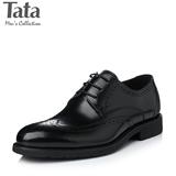 Tata/他她男鞋牛皮男单鞋布洛克鞋男正装皮鞋商务皮鞋A0050DM5