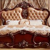 豪华欧式双人床实木床婚床1.8床真皮床新古典美式奢华样板房家具