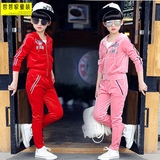 13女童秋季天鹅绒套装两件套10大童女装韩版儿童运动服休闲学生装
