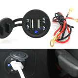 汽车摩托车双USB车充改装车充车用手机充电器充手机平板导航3.1a