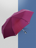 天堂伞男款全自动纯色防紫外线折叠晴雨伞-三折伞