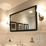 中式高档简约壁挂卫生间镜子浴室镜装饰镜简约现代镜卫浴镜0082