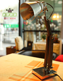 设计师LOFT灯复古工业个性创意台灯咖啡馆卧室床头灯酒吧实木台灯