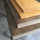 定制老松木实木原木吧台桌面办公桌面实木台面搁板置物板餐桌木板