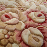 2厘米加厚新西兰纯羊毛加密地毯 欧式手工剪花 卧室客厅茶几地毯