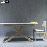 定制纯实木书桌北欧日式办公桌老板桌餐桌白橡木书桌仿希尔巴赫