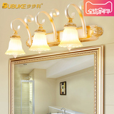 欧式LED镜前灯卫生间复古美式浴室镜柜灯创意化妆梳妆台简欧灯具