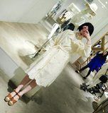 日本代购女装春季新款实拍lily brown刺绣中长外套dl LWFC161112