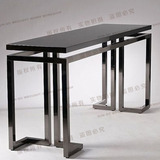 特价铁艺餐桌实木电脑桌简约办公桌美式创意书桌设计师款个性定制