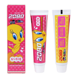 韩国原装进口新款2080儿童草莓味牙膏防蛀牙3-6-12岁无氟牙膏正品