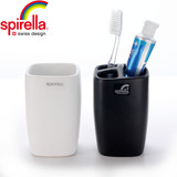 SPIRELLA/丝普瑞欧式简约浴室陶瓷漱口杯洗漱套装两件套刷牙杯