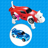 起航新奇特上链玩具车变形恐龙 储能发条玩具汽车变形车