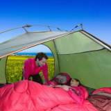 VOCAJOY睡袋+铝杆液压自动帐篷+整体自动充气垫 3-4人帐篷套装