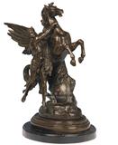 骑士雕塑马盔甲欧洲中世纪风格铜雕塑工艺术品家居饰品礼品摆件