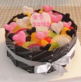 送单层10寸18寸6寸108寸送情人巧克力水果生日蛋糕全上海配送速递