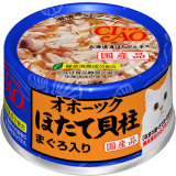 日本国产 CIAO 鄂霍次克海帆立贝猫罐头/鲔鱼AO-09 75g