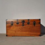 万达古家具/明清中式/古董收藏/老樟木箱子 旧式收纳储物木板箱