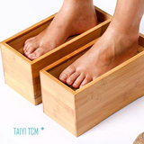 (足部腰部背部腹部通用)竹制足疗箱盒艾灸温灸器具艾灸盒