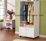简约衣柜环保收纳柜开放式儿童衣柜成人单人小衣柜可移动带门组装