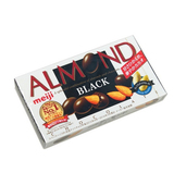 日本原装进口零食 ALMOND 巧克力 明治MEIJI杏仁夹心黑巧克力84g